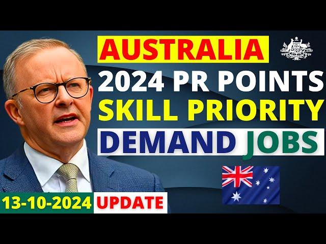 Australia PR Points Skill Priority For In-Demand Jobs 2024 | Australia Visa Update