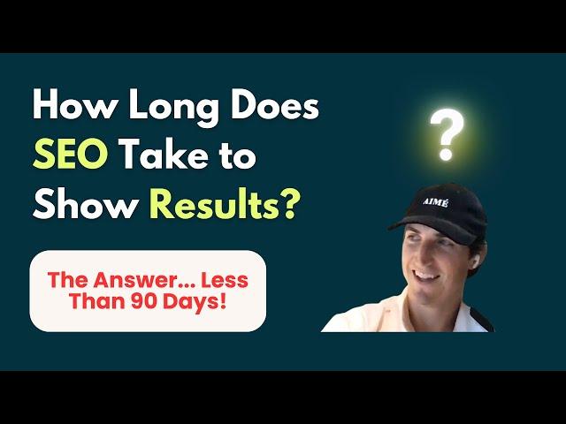 How Long Does SEO Take to Show Results? | Local Business Case Study (New Website)