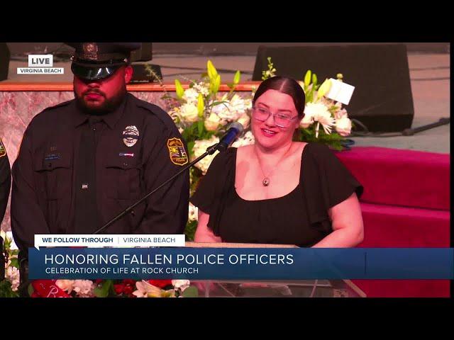 Wife of officer killed in the line of duty says he 'will always be my sunshine'