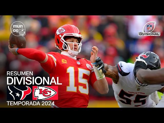 Houston Texans vs. Kansas City Chiefs | Resumen en español - NFL Playoffs 2025 | Highlights