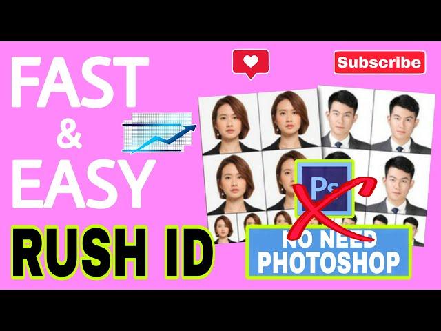 How To Create Rush ID Fast & Easy | No Need PhotoShop | Pisonet Troubleshooting #54 | rmj pisonet