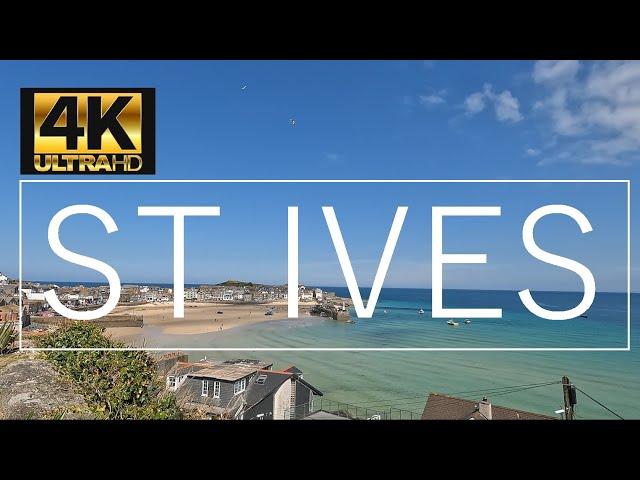 ST IVES, CORNWALL - UNITED KINGDOM [1 Hour Walking Tour in 4K]