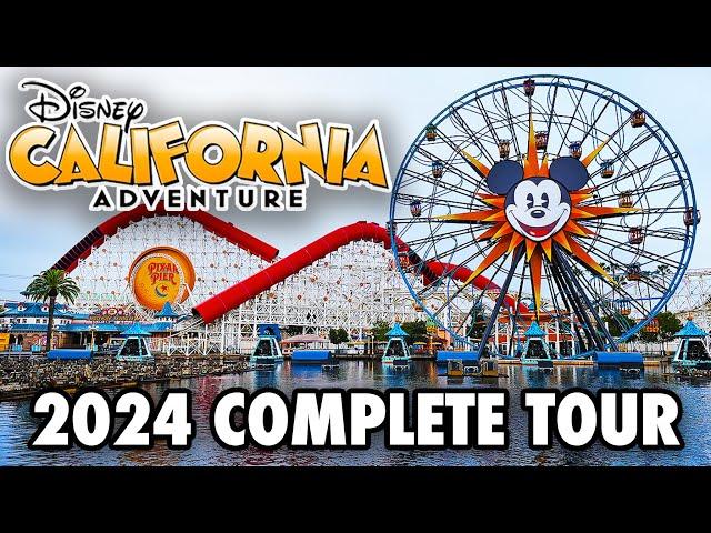 Disney California Adventure 2024 - Full Walkthrough & Ride POVs [4K]