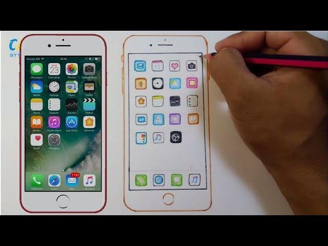 How to Draw Iphone 7 Plus #CAM STYLES