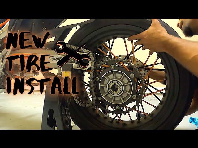 Replacing Rear Tire On 2020 KTM 690 SMCR | Mr2Moto