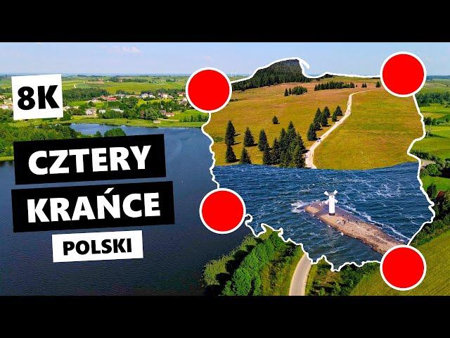 Cztery krańce Polski [8K] morze, góry izerskie, Bieszczady, morze bałtyckie, Podlasie