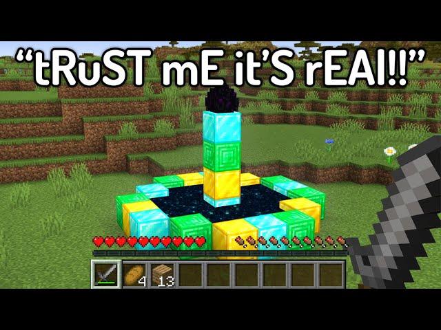 Minecraft's FUNNIEST FAKE Speedruns...