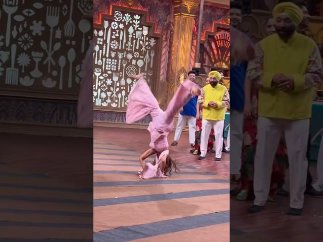 #niasharma does an amazing #cartwheel #shorts #bollywood #actress #athletics