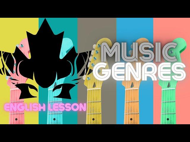 Names of Music Genres in English - ESL Vocabulary Lesson (Guess the Music Genre Mini Quiz)