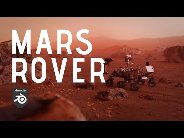 Mars Rover Tracks & Dust Animation in Blender 3.0