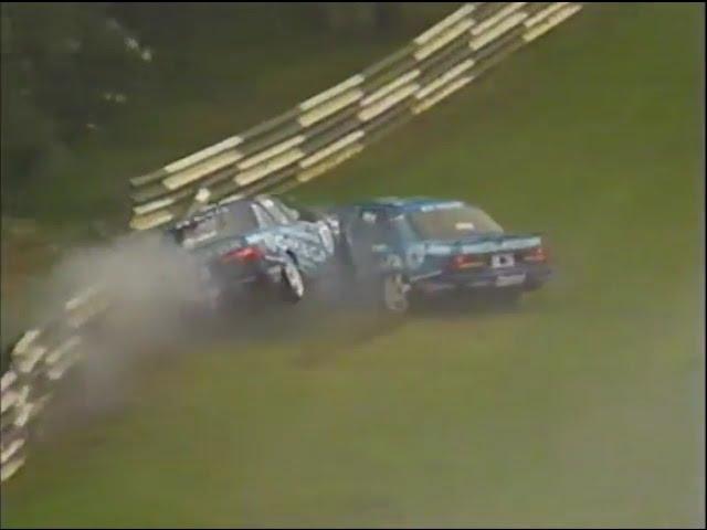 BTCC Brands Hatch 1992 Big crash Rouse Hoy