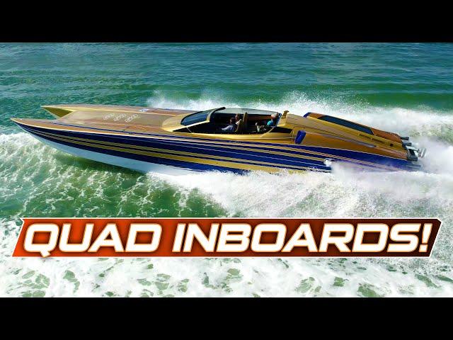 QUAD Inboard Nor-Tech 50 Roadster at Haulover / Florida Powerboat Cub Poker Run