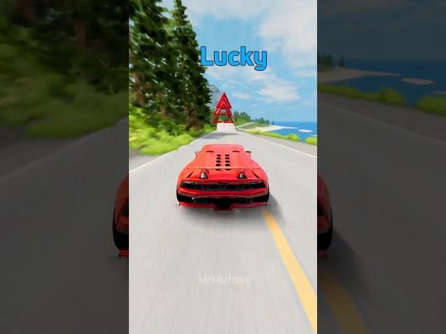 Unlucky  vs Lucky  #shorts #beamng