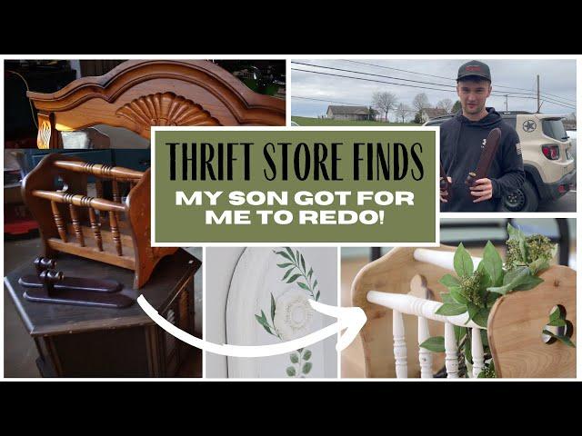 Thrift Store Makeovers ~ Furniture Makeovers~Thrift Store Finds~Repurposed Furniture~Furniture Flips