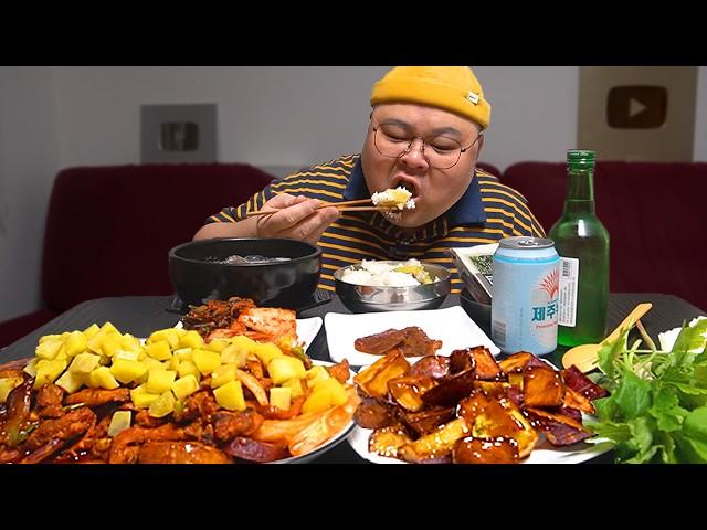 더고아재! 겨울 한상이고 구마ㅋㅋ│Sweet Potato, Dakgalbi, Mattang Mukbang Eatingshow