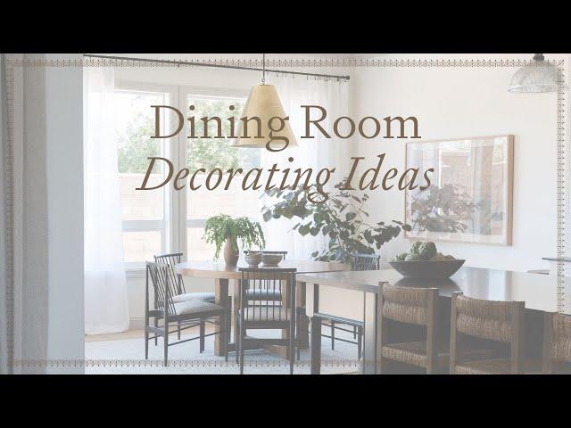 Dining Room Decorating Ideas