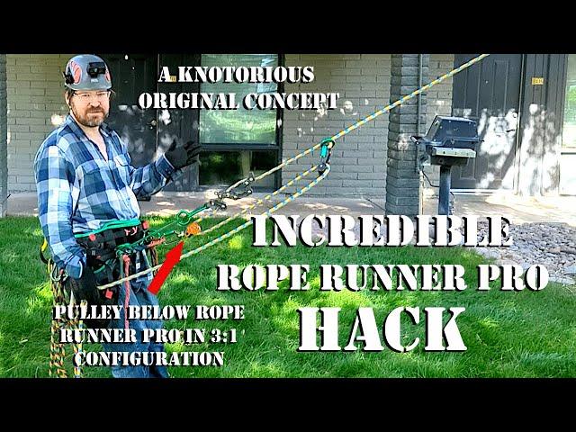 INCREDIBLE Rope Runner HACK for Arborists & Tree Climbers (A Knotorious Original Concept)!