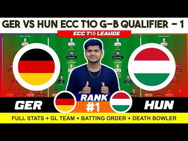 GER vs HUN || GER vs HUN Prediction || GER VS HUN 12TH ECC INTL T10 GROUP B