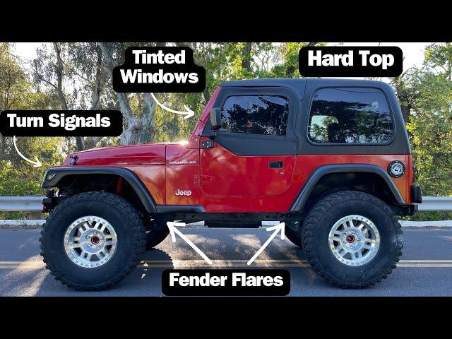 Jeep Wrangler Tj Refresh and Hardtop Restoration - Panting My Hardtop and Fender Flares