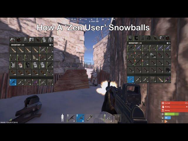 How A 'Zen User' Snowballs - Rust Console Edition