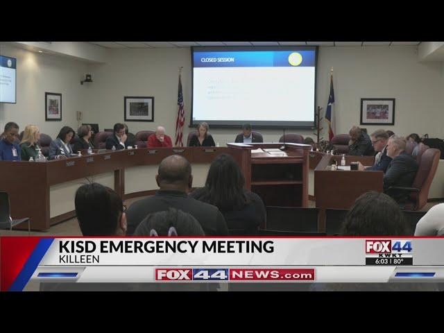 Killeen ISD parents voiced their concerns during an emergency board meeting