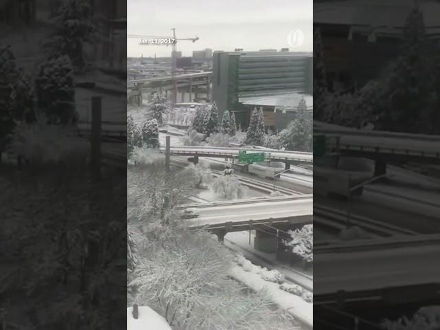 In 2017, a historic snowfall dumped nearly a foot of snow on Portland ️