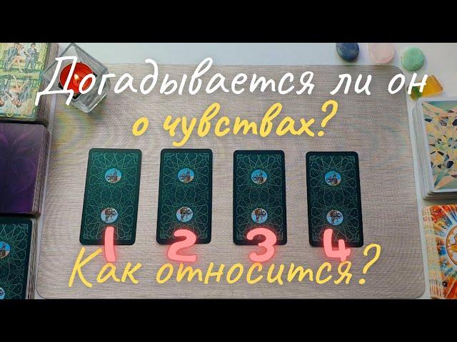 По его мнению что я к нему испытываю? Как к этому относится?Догадывается ли он о моих чувствах? таро