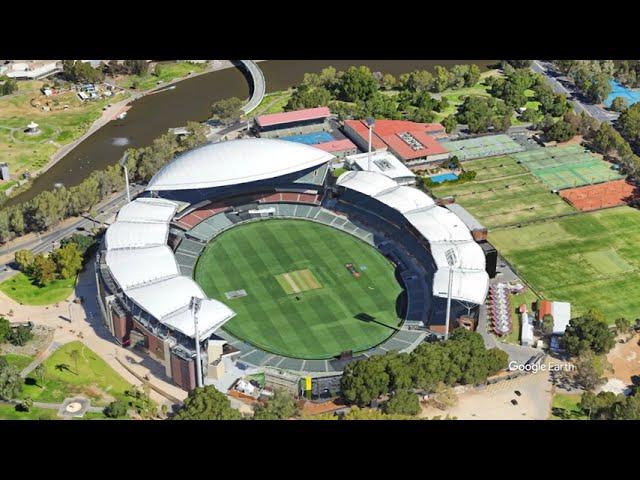 ADELAIDE OVAL - CRICKET STADIUM - 55.317 SPECTATORS !!