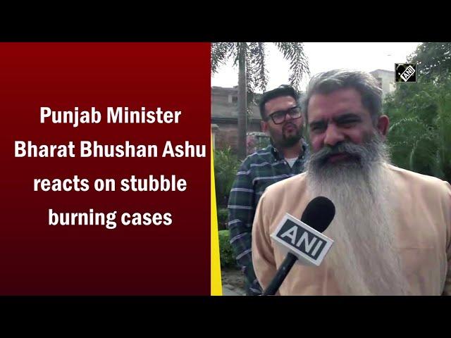 Punjab Minister Bharat Bhushan Ashu reacts on stubble burning cases