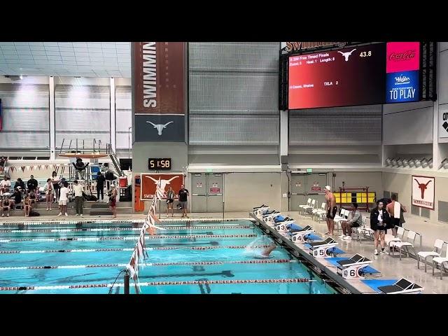 Shaine Casas  200 Freestyle Time Trial at Texas Invitational Thursday November 21 2024