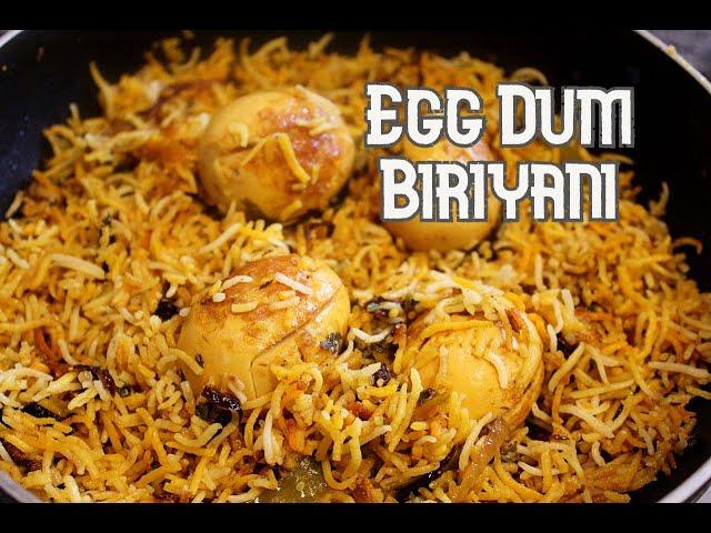 Egg Dum Biriyani | Egg Biriyani | Anda Biriyani by coriander touch