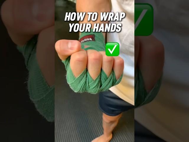 HOW TO WRAP YOUR HANDS  #handwrap #bandage #muaythai