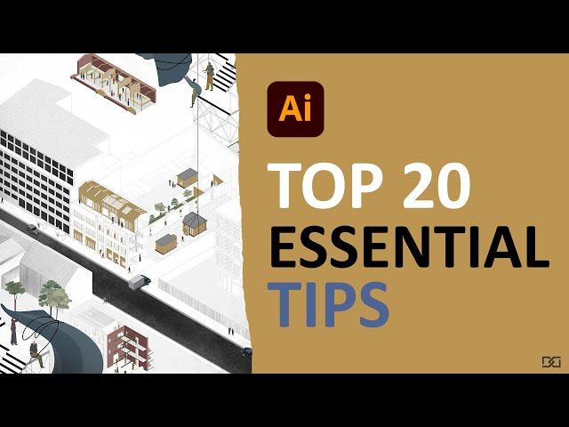 ONLY 1% of Architects Know These 20 KILLER illustrator Tips