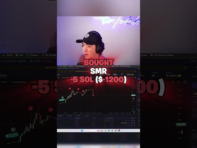 $1200 in 10 seconds w/ PURE SKILL  #trading #crypto #solana