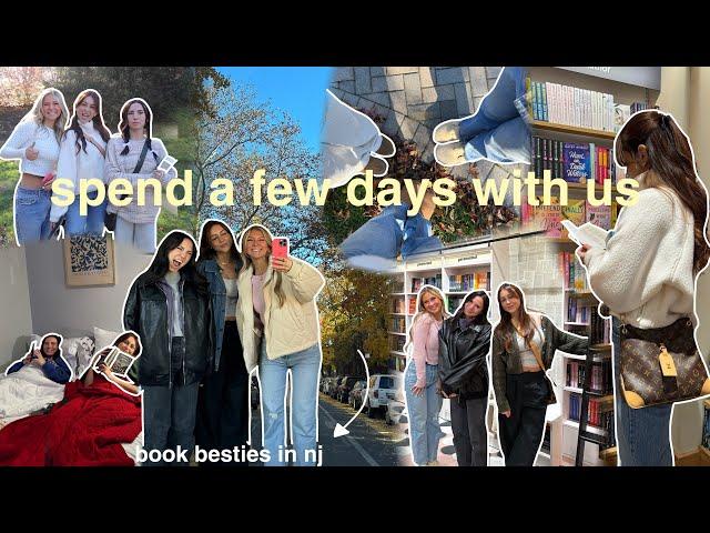 vlog: hangout with us  (book besties back in nj, book shopping + more!)