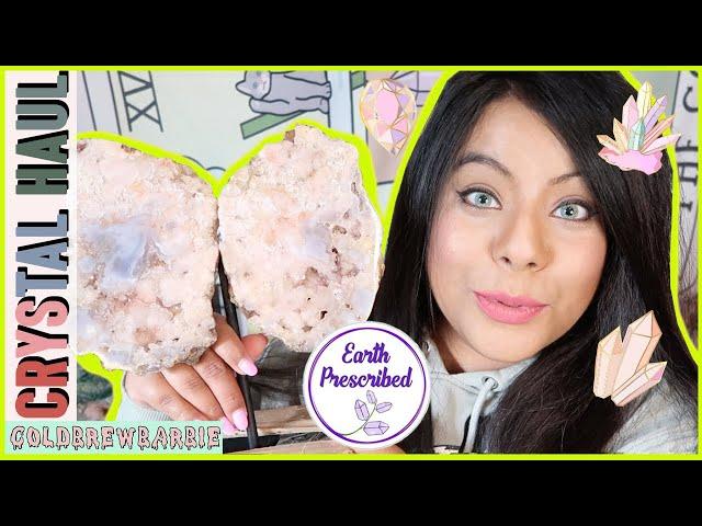 EARTH PRESCRIBED CRYSTAL UNBOXING | PINK AMETHYST WINGS