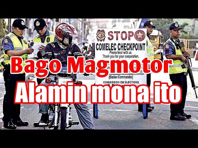 Mga Dapat TANDAAN PAGDATING SA CHECKPOINT, Bilang isang RIDER Dapat Alam natin ito