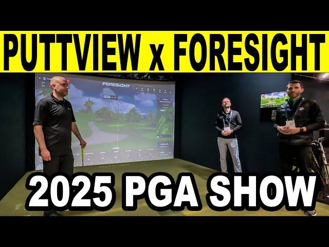 PuttView & Foresight Sports Golf Simulator Integration (2025 PGA SHOW)