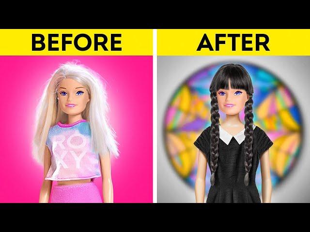 GORGEOUS DOLL TRANSFORMATION || Miniature Doll Hacks