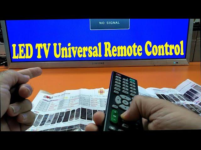 LCD/LED TV Universal Remote Control. A Details in Urdu/Hindi