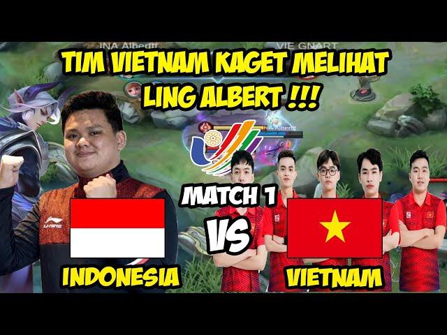 TIMNAS INDONESIA VS VIETNAM! ALBERT DIKASIH LING GRATIS, MEREKA GA PERNAH LIAT LING ALBERT? -Match 1