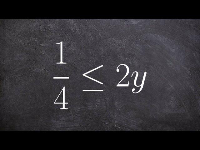 Solving a simple one step inequality using multiplication