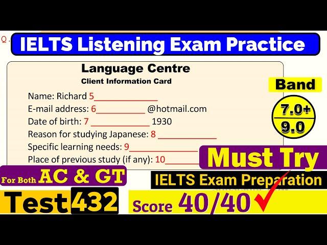 IELTS Listening Practice Test 2024 with Answers [Real Exam - 432 ]