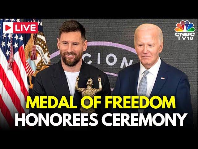 LIVE: Biden Awards Hillary Clinton, Bono, Messi and More With Presidential Medal of Freedom | N18G