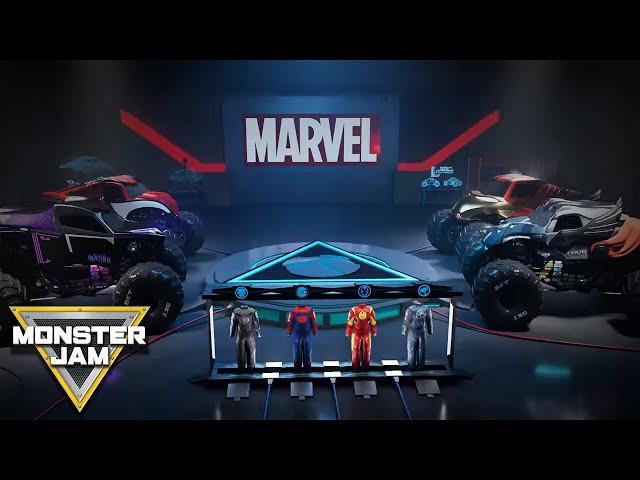 These Super Heroes just got BIGGER! Marvel Monster Jam Trucks