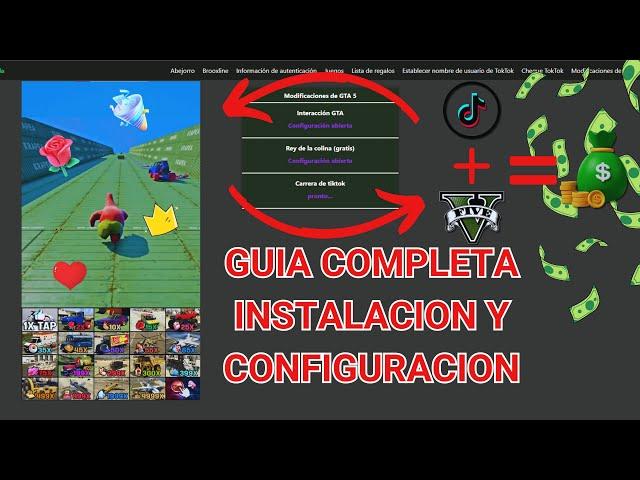  Guia Mas  Completa Instalacion Y Configuracion TIK TOK - GTA V Rey de la colina juego interactivo