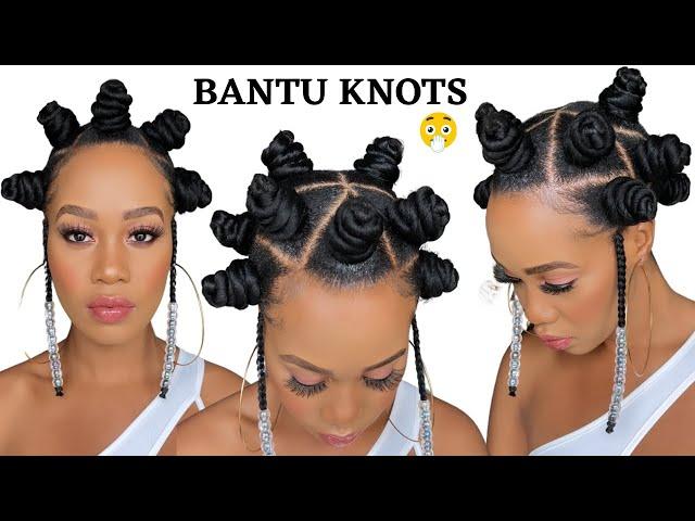  BANTU KNOTS ON NATURAL HAIR  / Protective Style / Tupo1