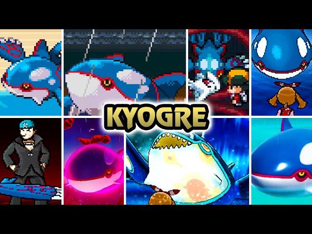 Pokémon Game : Evolution of Kyogre Battles (2002 - 2023)