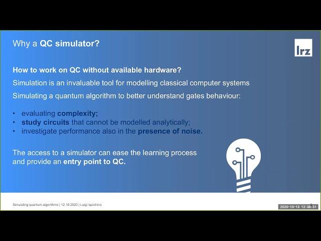 Tech talk: Simulating Quantum Algorithms on HPC Systems: A Performance Perspective