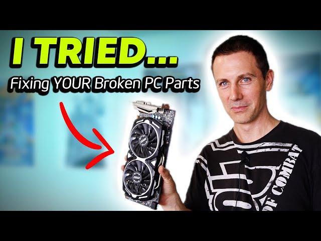 You guys Sent me a WHOLE Table of Faulty PC Parts... (Can YES Fix it Pt. 1/2)